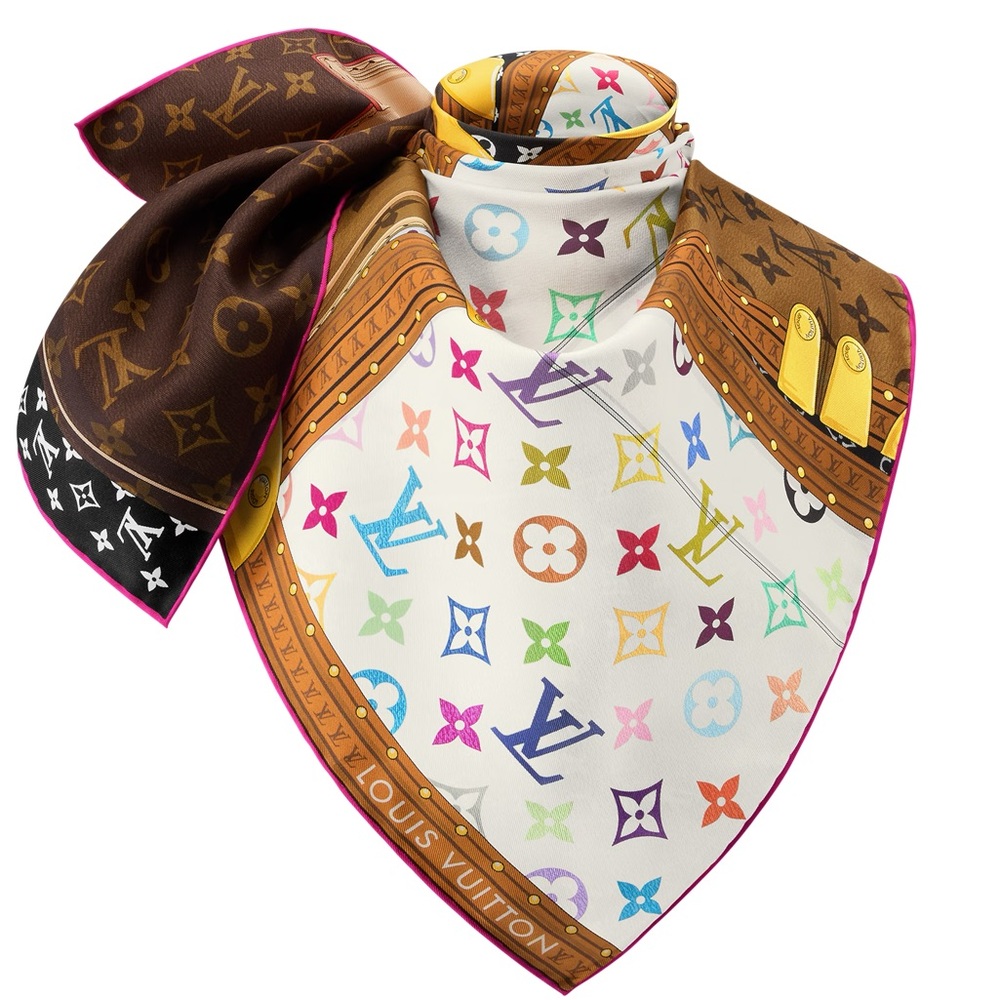LV x TM Monogram Multicolor Collector Square 90 - Picture 3 of 4